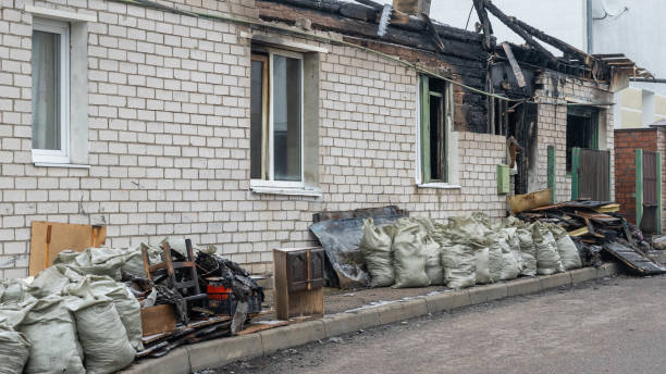 Professional Fire Damage Removal technician working in Montrose, MN
